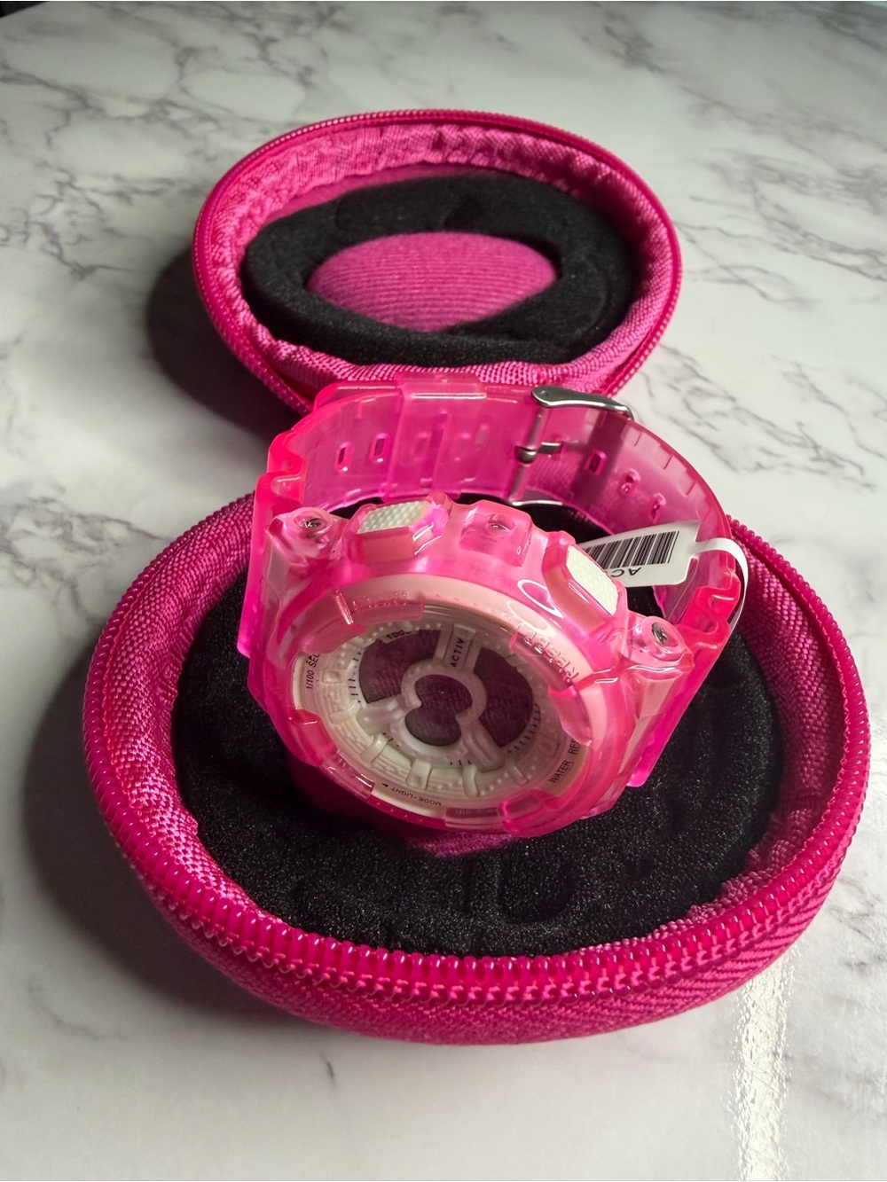 Activa Digital Watch & Case Bundle — Pink